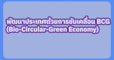 พัฒนาประเทศด้วยการขับเคลื่อน BCG (Bio-Circular-Green Economy)